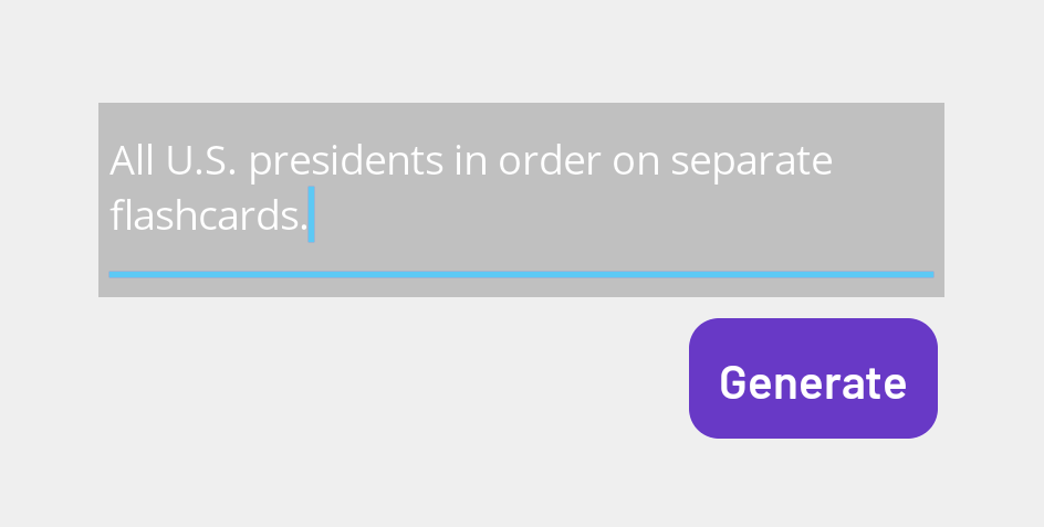 Generate Flashcards with Prompt